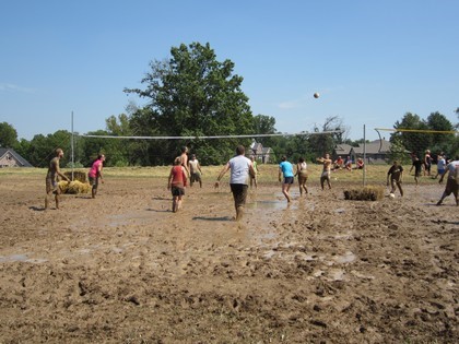 Teams Playing in the Mud