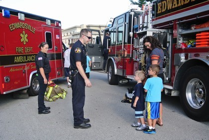 Kids Hearing About the Firetrucks
